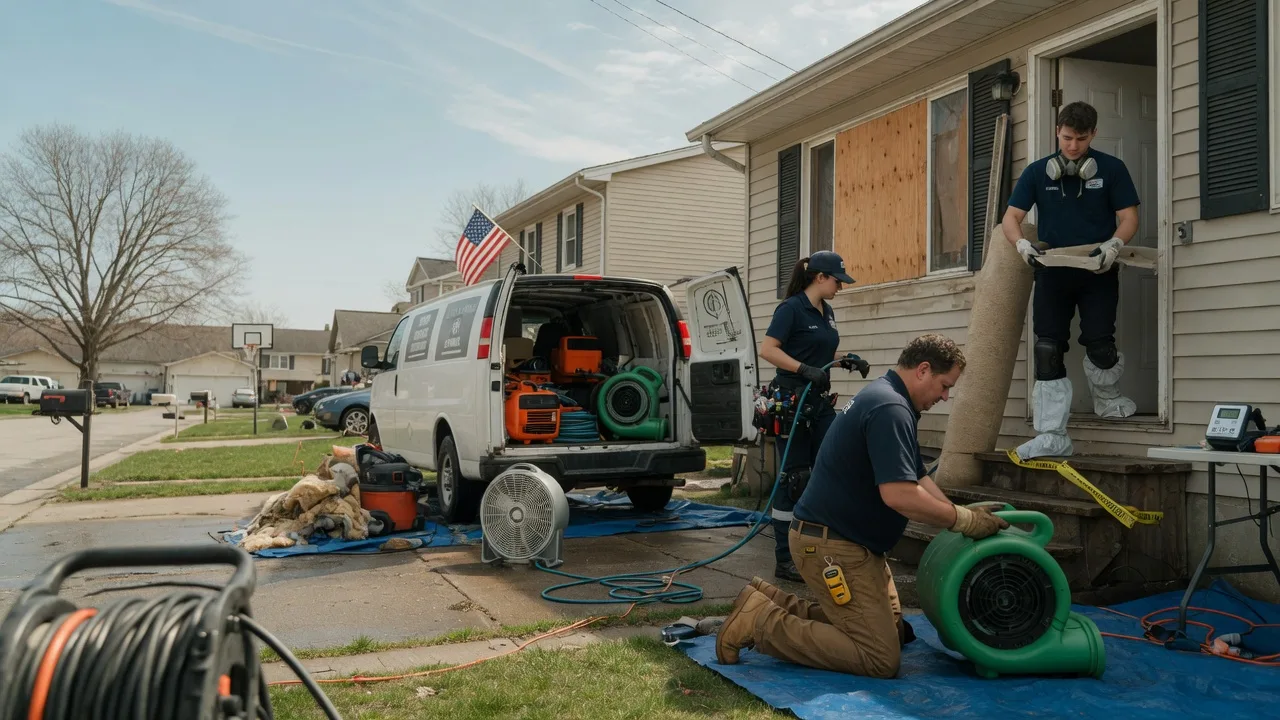 Water Damage Restoration in Bureau, IL near me